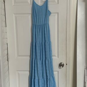 Elegant Blue Maxi Dress